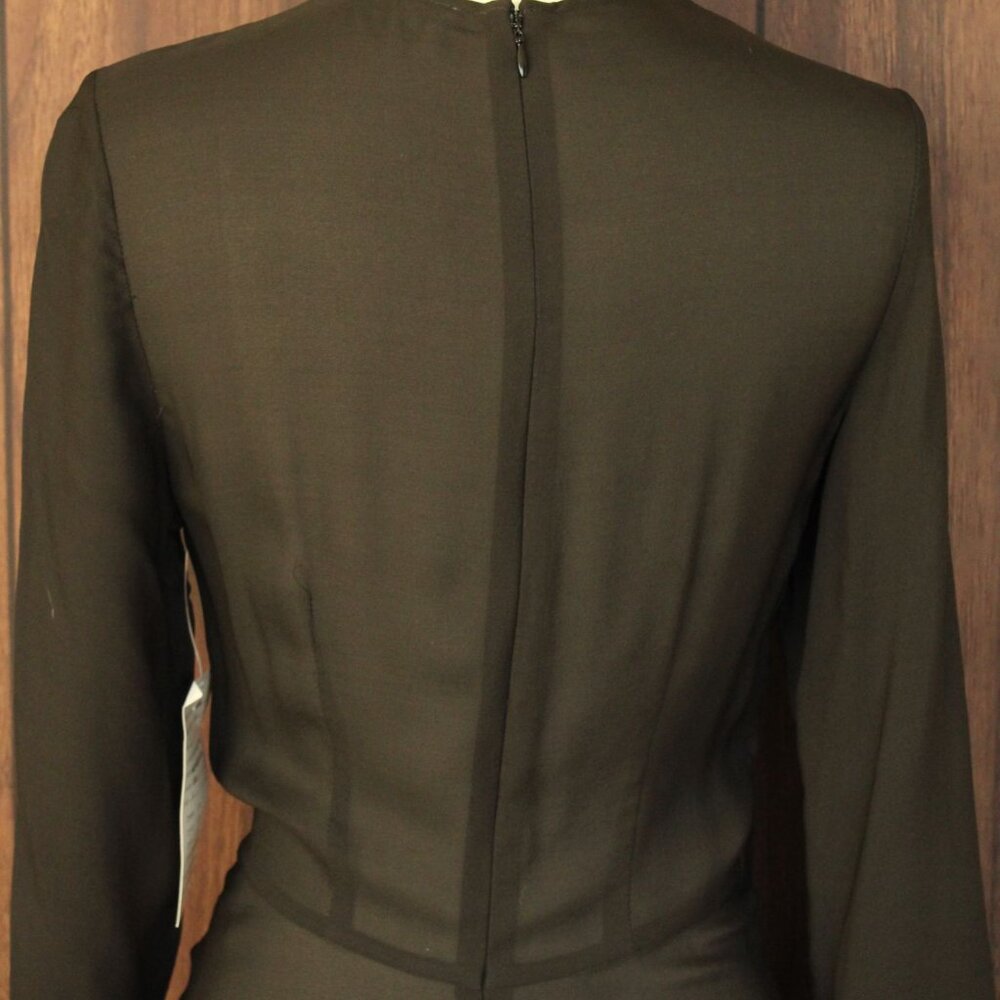 Anine Bing New With Tags Black Dress, Sz Small, Silk Chiffon, Asymmetrical Hem - Picture 11 of 12